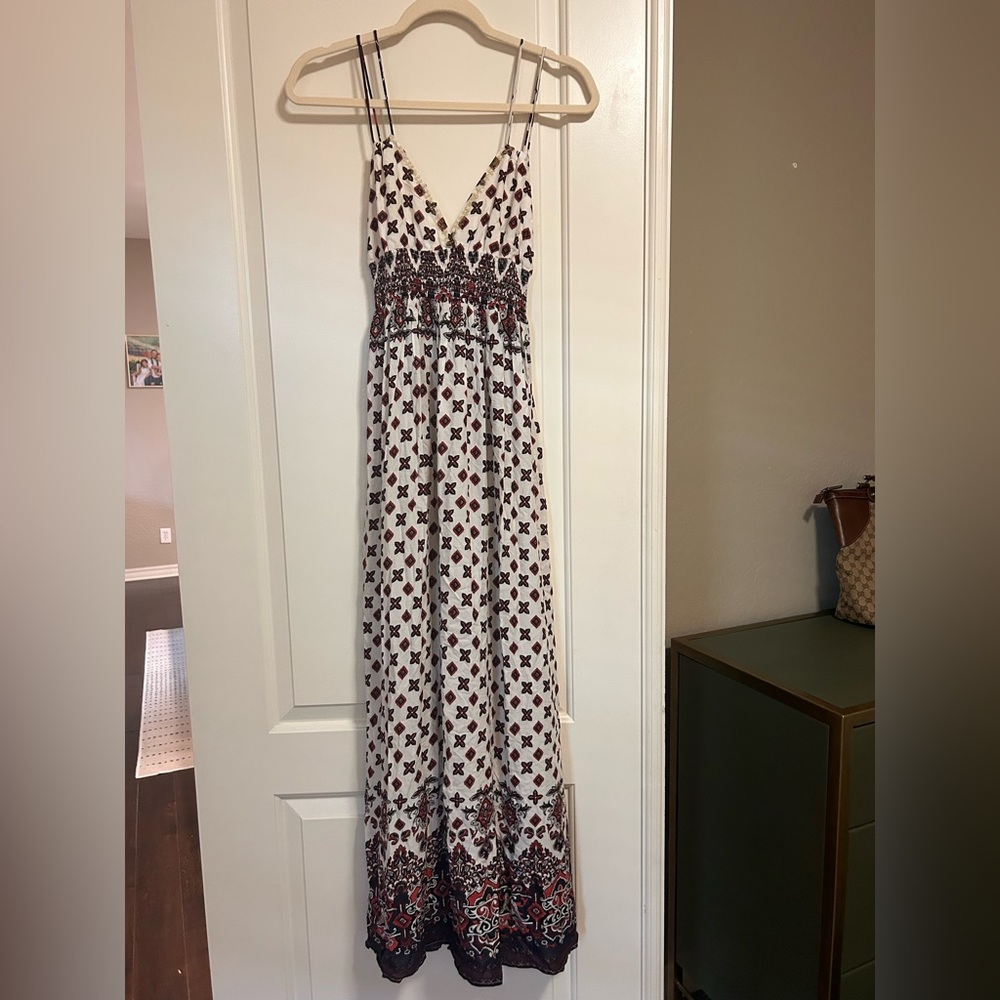 🌸☀️ NWT 🌸☀️ Ganji LA Bohemian spaghetti strapped low back Maxi Dress